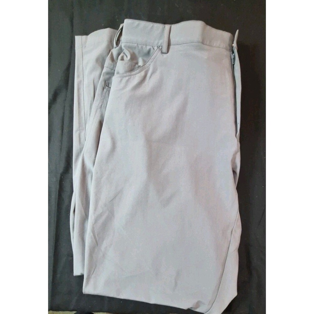 Black Clover Jack Performance Stretch Slacks Mens Size 40x30 Gray Golf Pants